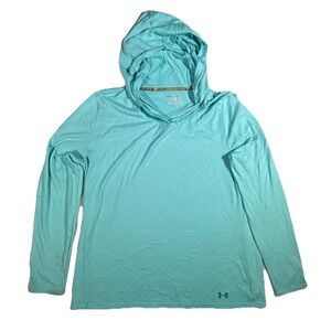 Under Armour Women's Teal Hoodie‎ X LARGE Semi Fitted AllseasonGear